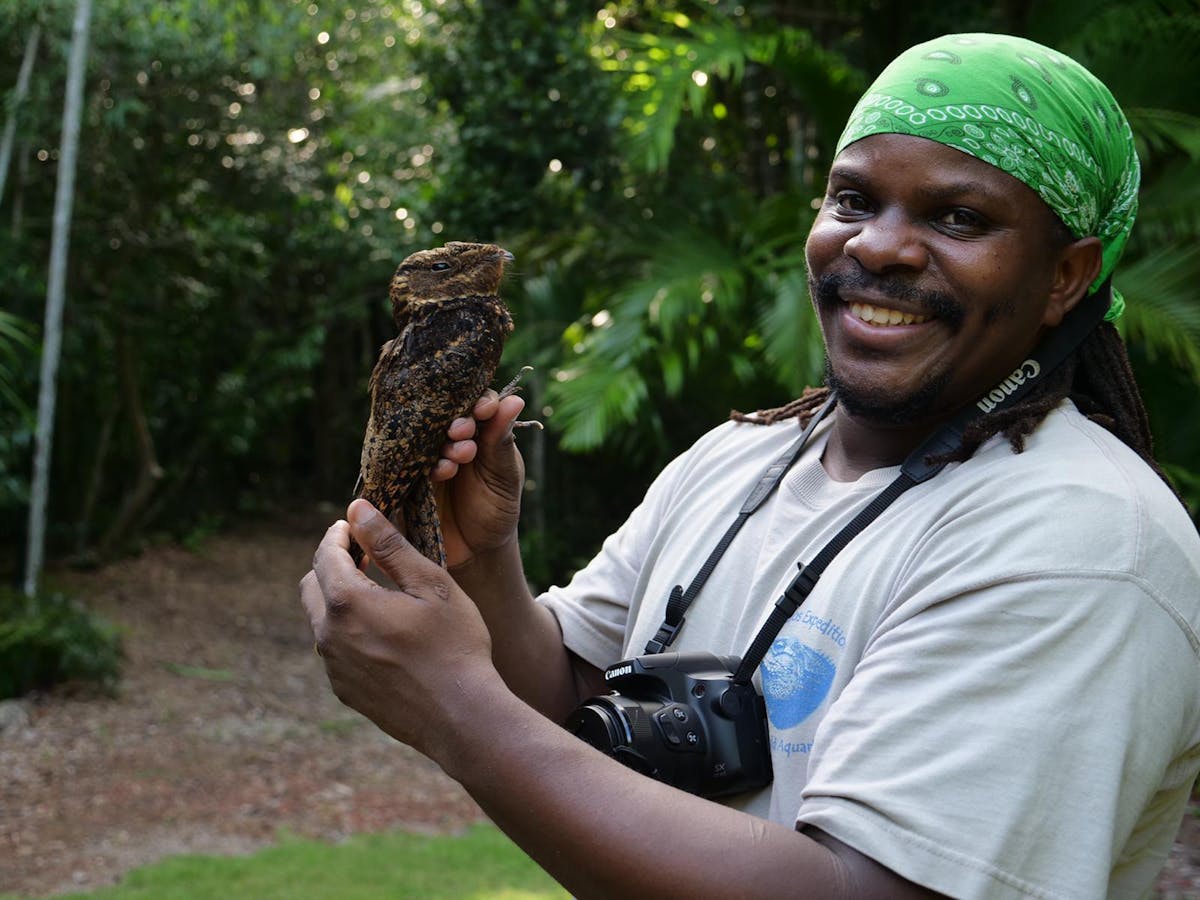 Scott Johnson, science officer for Bahamas National Trust. (Photo by Elijah Sands) 