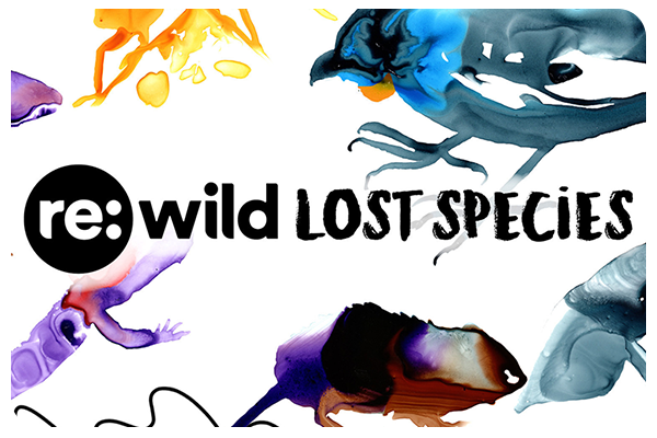 rewild lost species watercolor