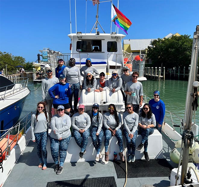 Minorities in Shark Sciences hosts a workshop in April 2022. Photo courtesy of MISS.