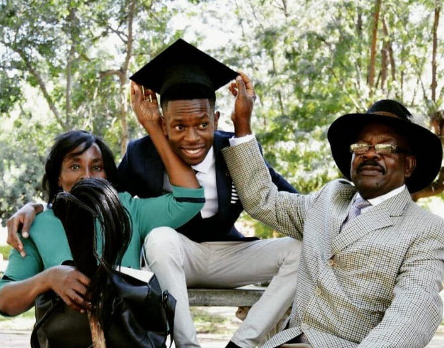 Reinhold with his parents