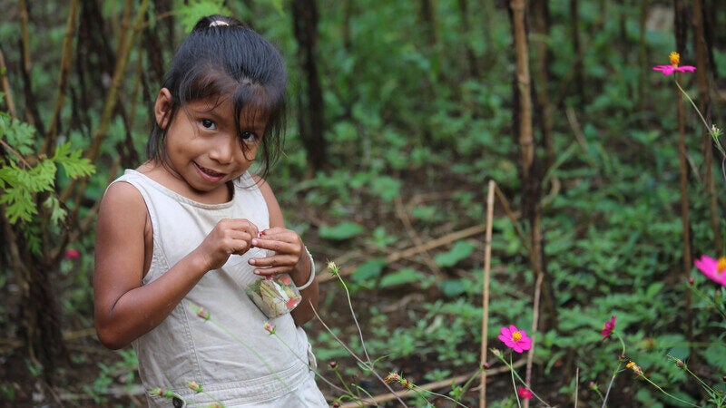 child in Indio Maiz Biological Reserve