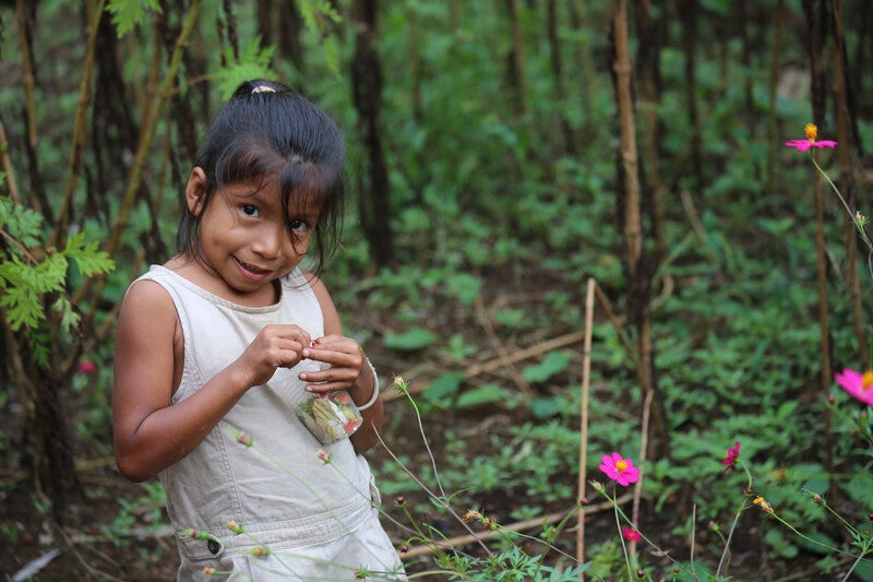 child in Indio Maiz Biological Reserve