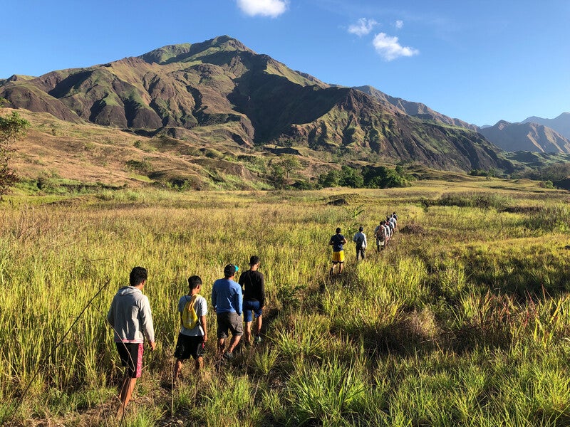 people walked in Mts. Iglit-Baco Natural Park